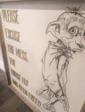 Load image into Gallery viewer, The House Elf Has Been Freed HP Sign Or Craft Kit 10x12 inches