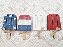 Load image into Gallery viewer, 4th Of July Popsicles Finished Or Craft Kit