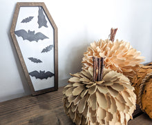 Load image into Gallery viewer, Bat Coffin Laser Cut Sign Or Unfinished Craft Kit