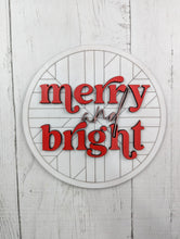 Load image into Gallery viewer, Boho Merry And Bright Sign Or Craft Kit