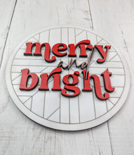 Load image into Gallery viewer, Boho Merry And Bright Sign Or Craft Kit