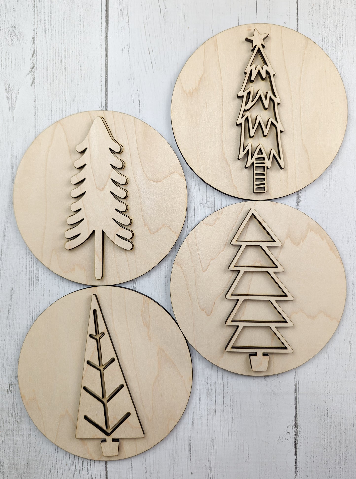6 inch Christmas Tree Signs Or Craft Kits