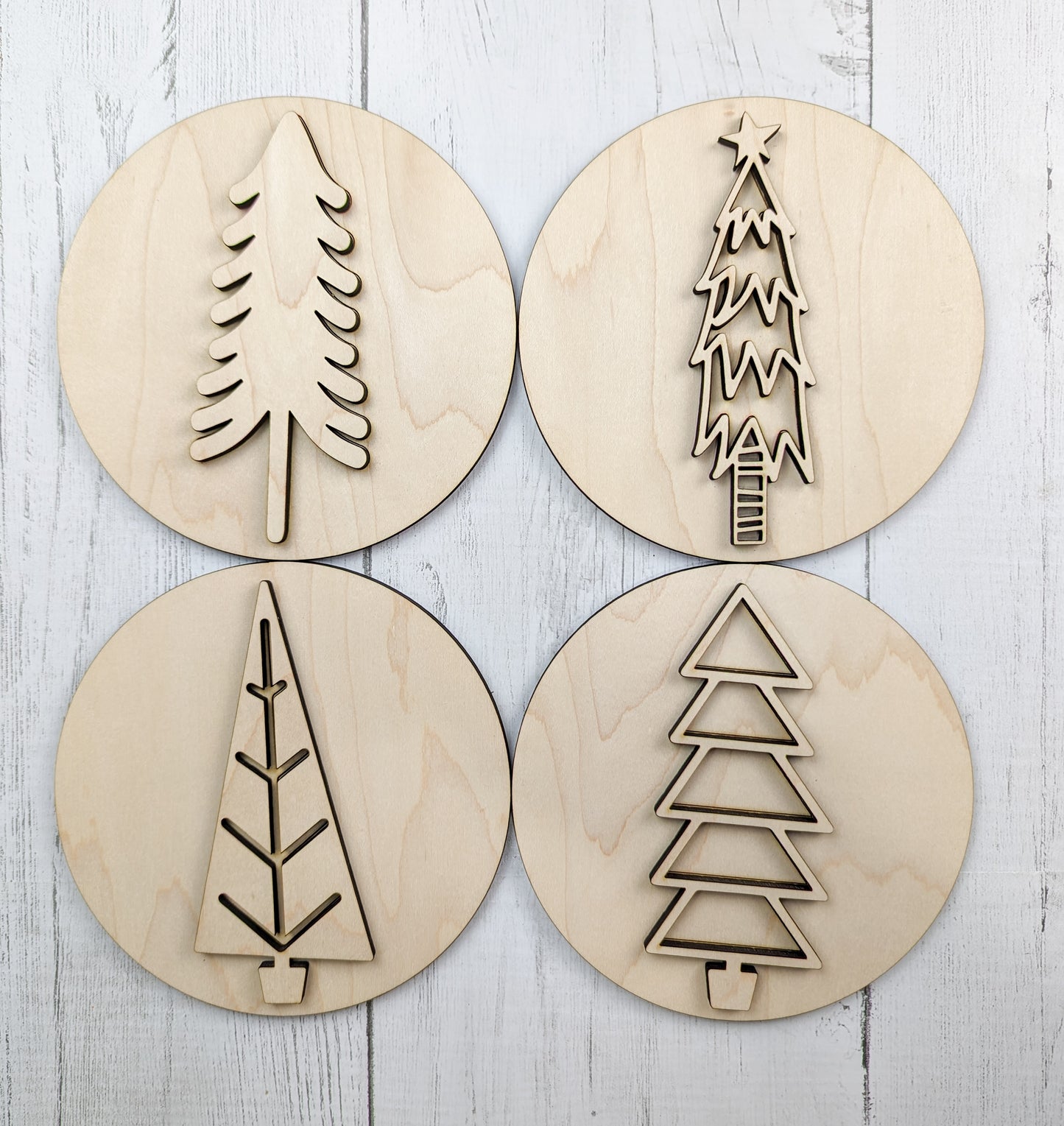 6 inch Christmas Tree Signs Or Craft Kits