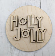 Load image into Gallery viewer, 6in Christmas Signs with Scrapbook Paper Or Craft Kit