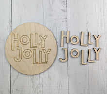 Load image into Gallery viewer, 6in Christmas Signs with Scrapbook Paper Or Craft Kit