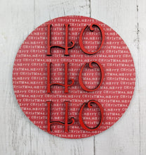 Load image into Gallery viewer, 6in Christmas Signs with Scrapbook Paper Or Craft Kit