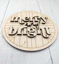 Load image into Gallery viewer, Boho Merry And Bright Sign Or Craft Kit