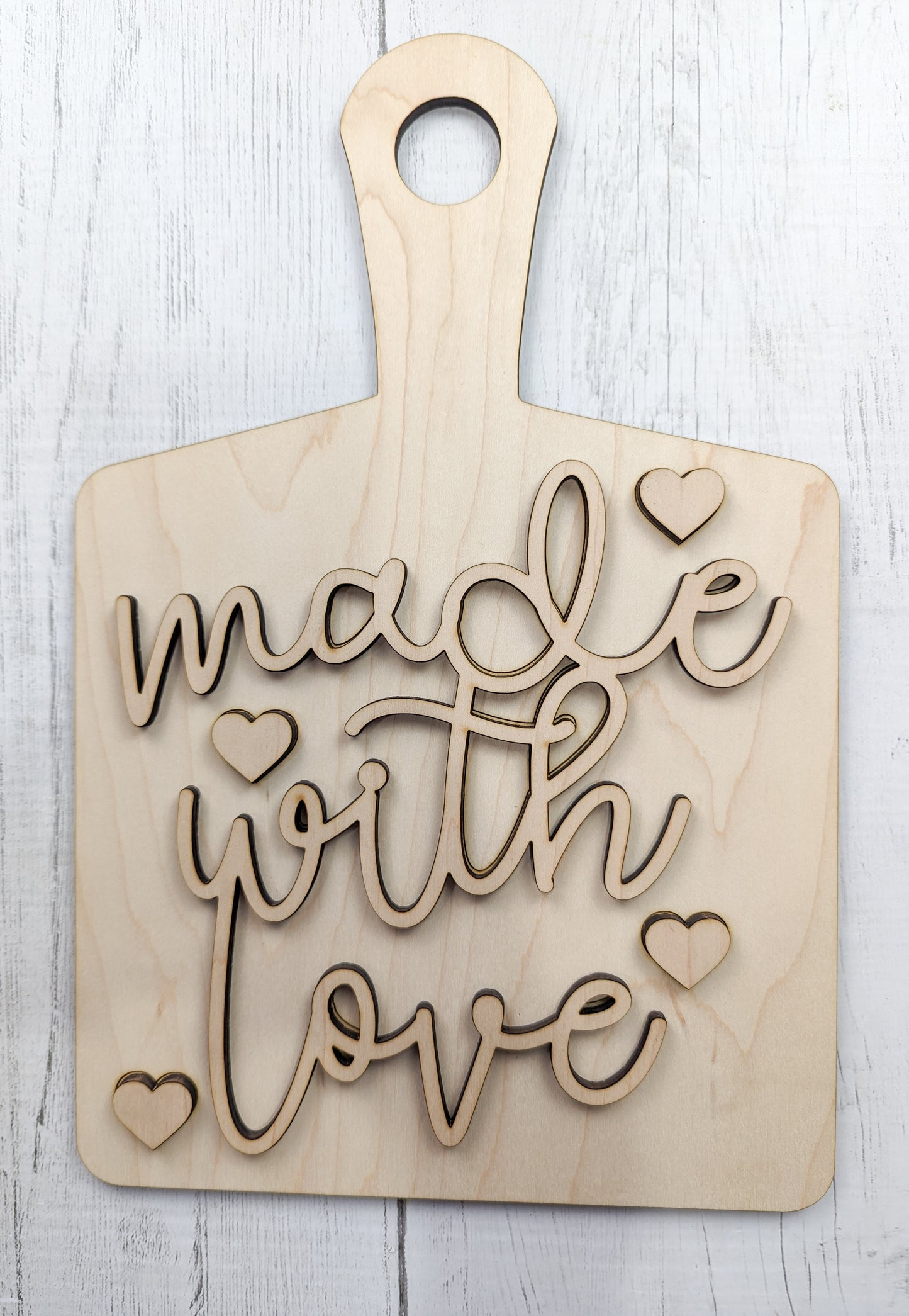 Made With Love Cutting Board Or Craft Kit