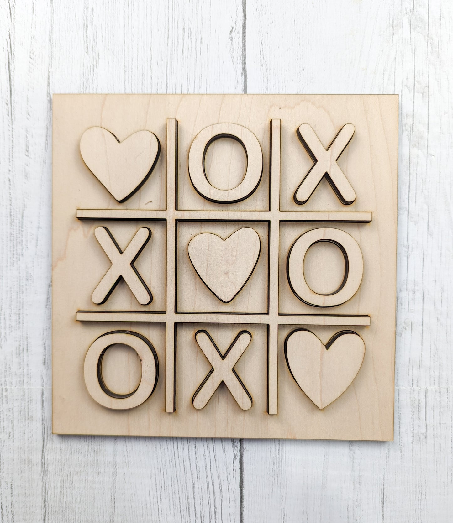 Valentine's Tic Tac Toe Sign Or Craft Kit