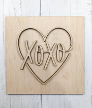 Load image into Gallery viewer, Distressed Xoxo Valentine's Sign Or Craft Kit