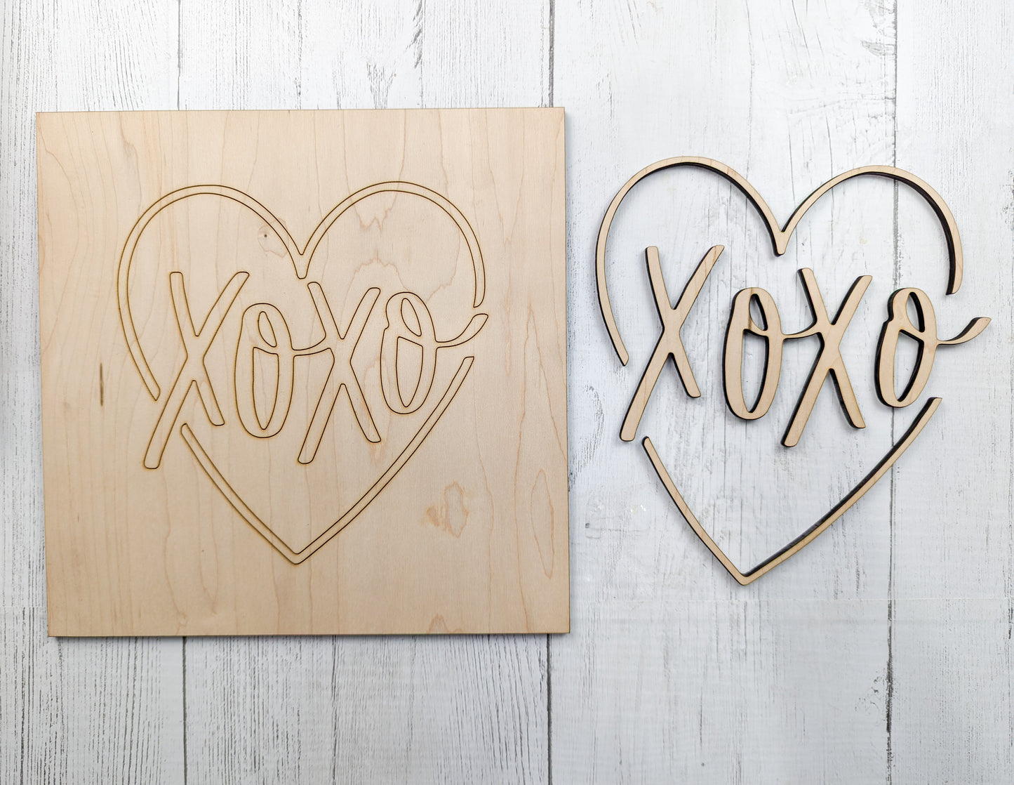 Distressed Xoxo Valentine's Sign Or Craft Kit