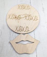 Load image into Gallery viewer, Valentine's Lips Sign Or Craft Kit