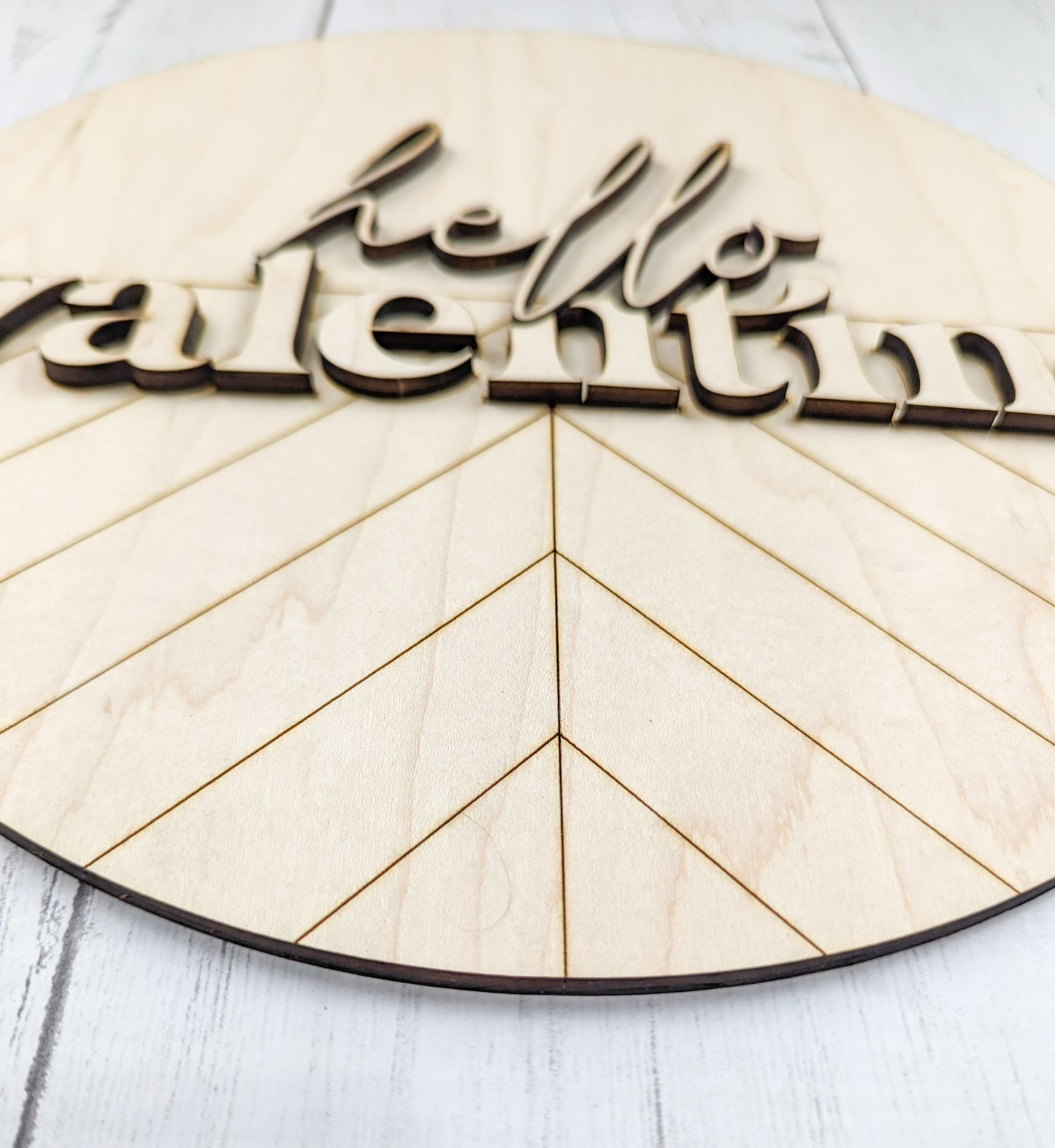 Boho Chic Hello Valentine Sign Or Craft Kit