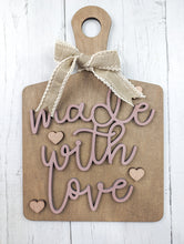 Load image into Gallery viewer, Made With Love Cutting Board Or Craft Kit