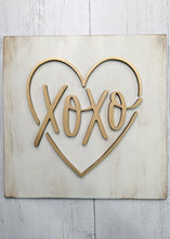 Load image into Gallery viewer, Distressed Xoxo Valentine's Sign Or Craft Kit