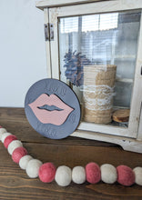 Load image into Gallery viewer, Valentine's Lips Sign Or Craft Kit