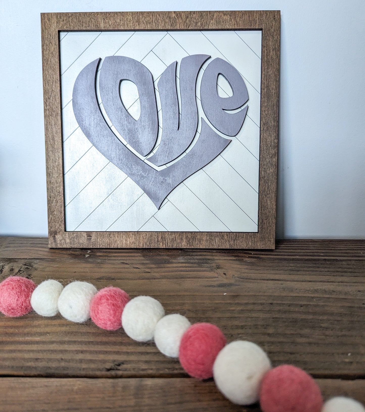 Boho Valentine's Love Sign Or Craft Kit