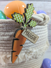 Load image into Gallery viewer, Easter Basket Carrot Name Tags