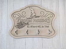 Load image into Gallery viewer, Broom Parking Sign Or Unfinished Sign