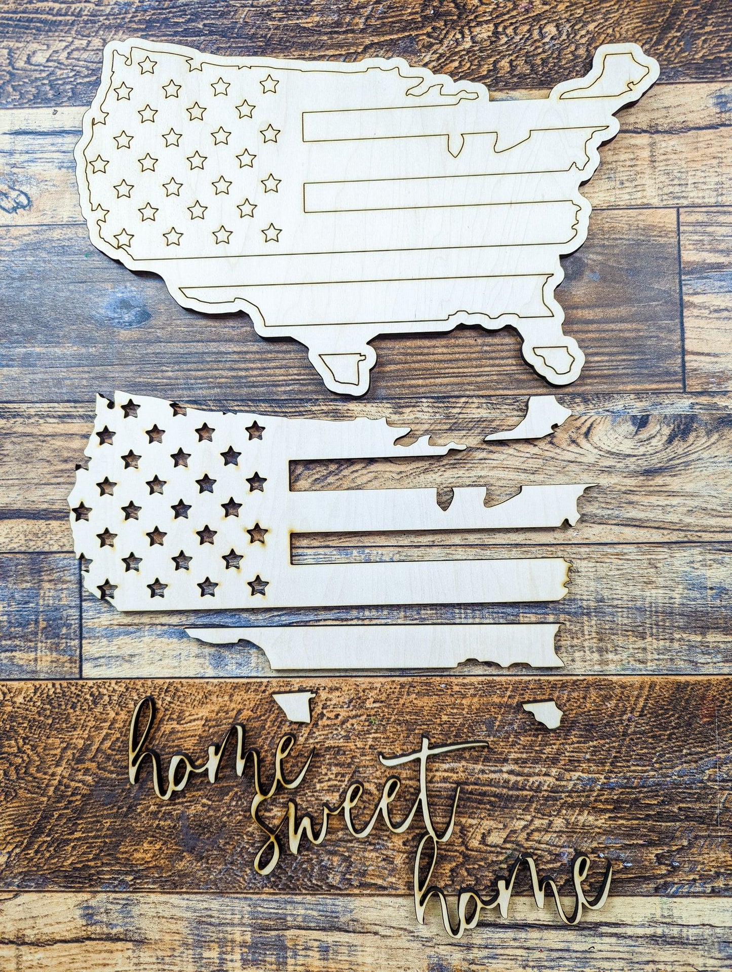 America with Flag Sign Kit