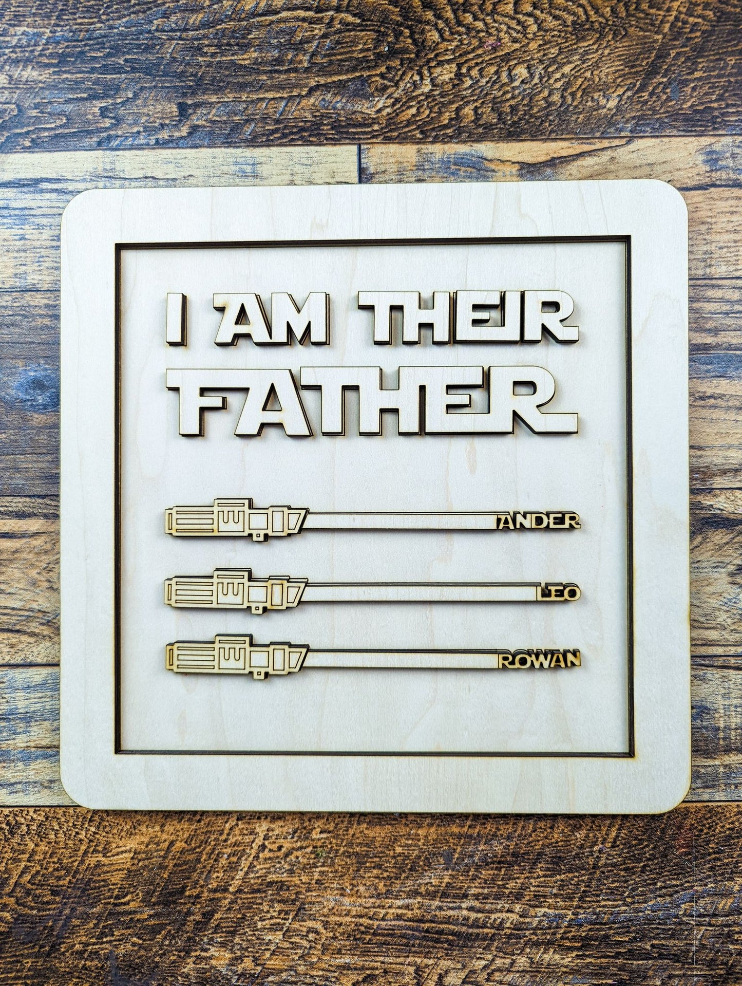 I Am Their Father - Father's Day Lightsaber Sign Kit
