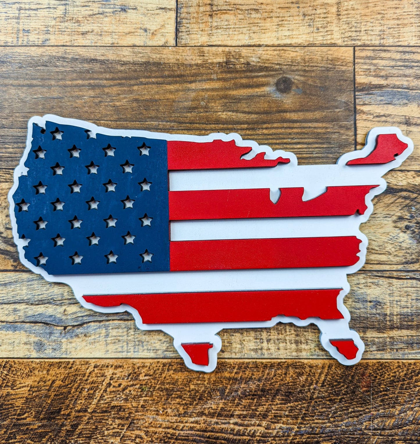 America with Flag Sign Kit