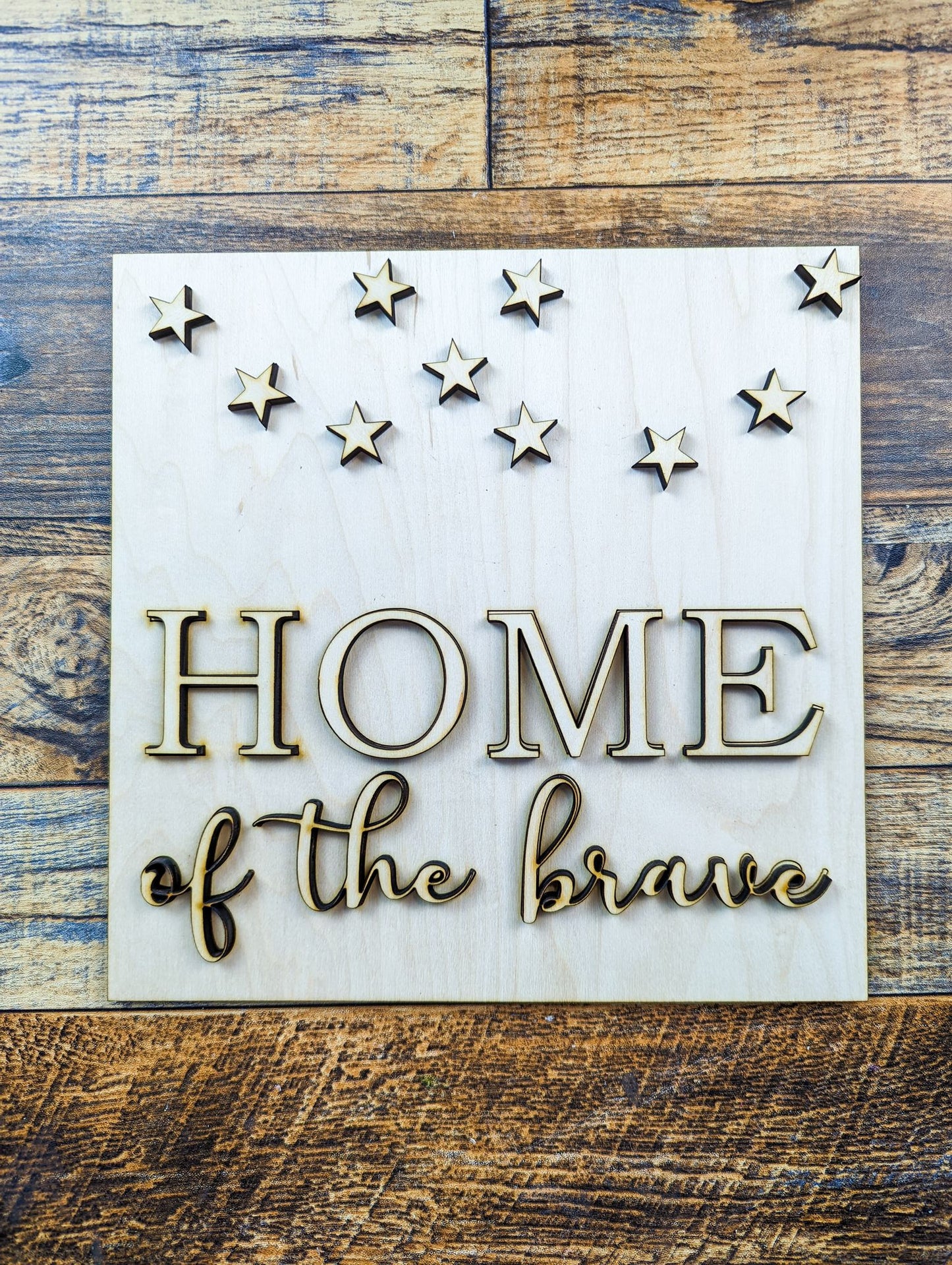 Home of the brave sign kit