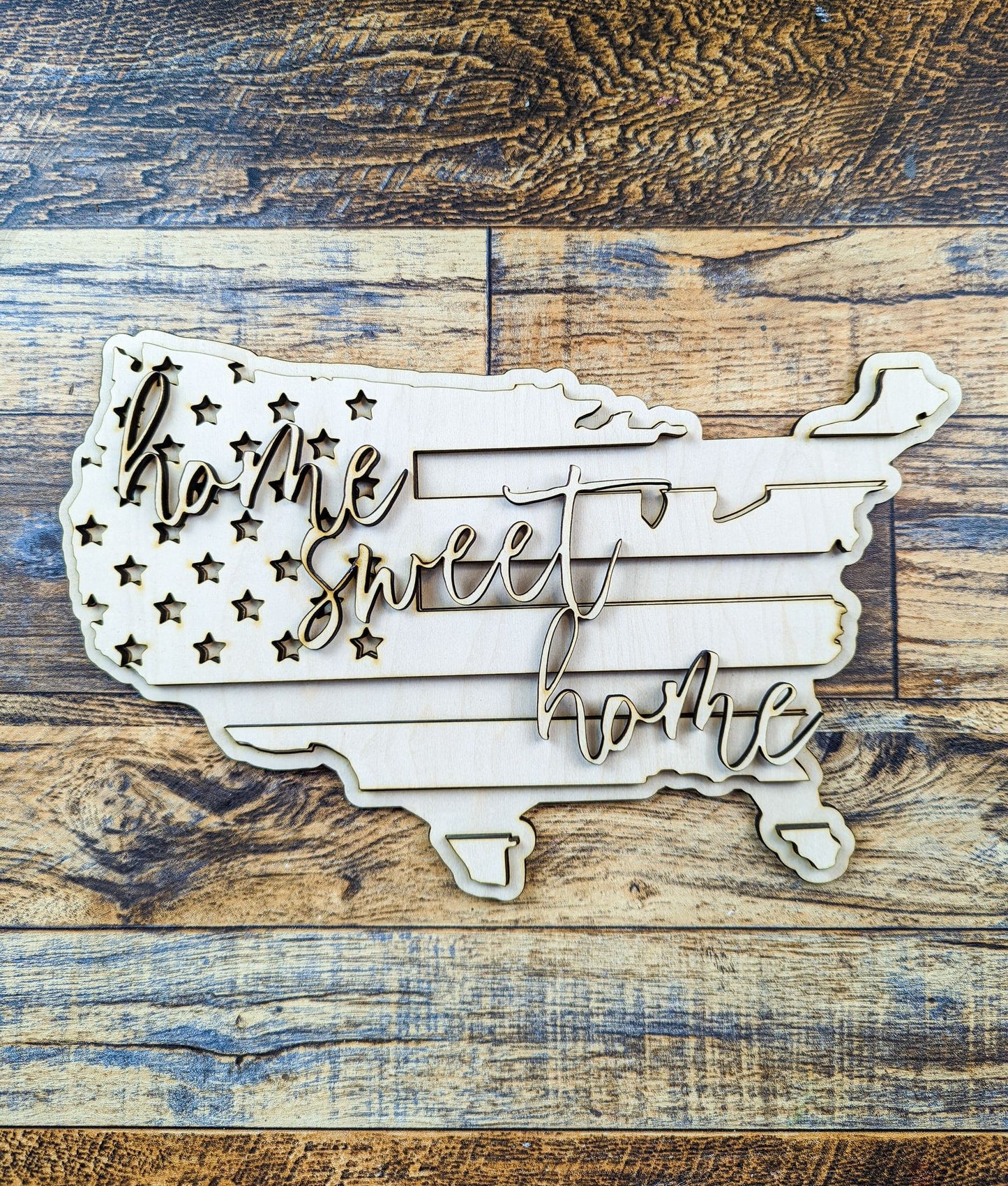 America with Flag Sign Kit