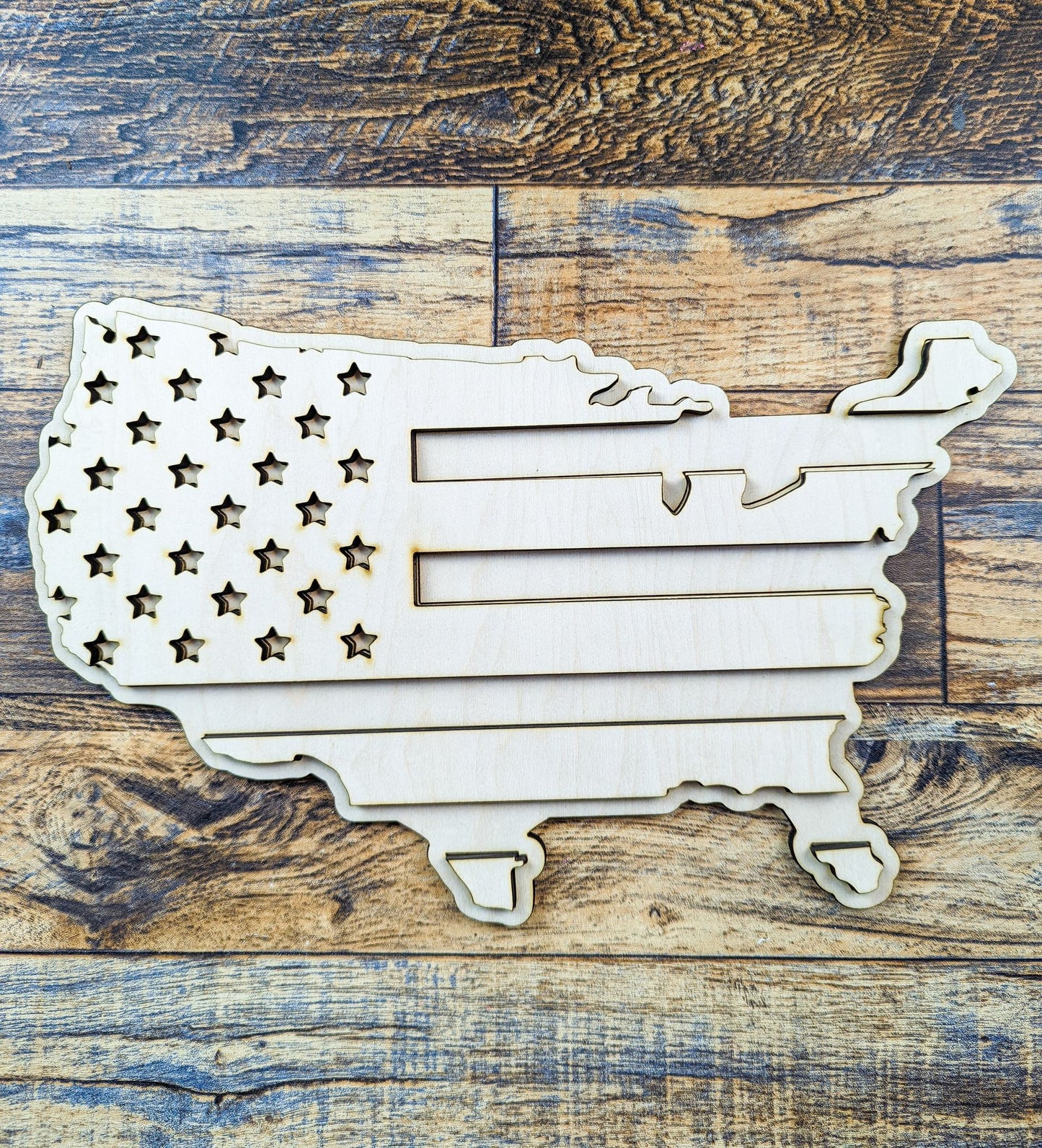 America with Flag Sign Kit