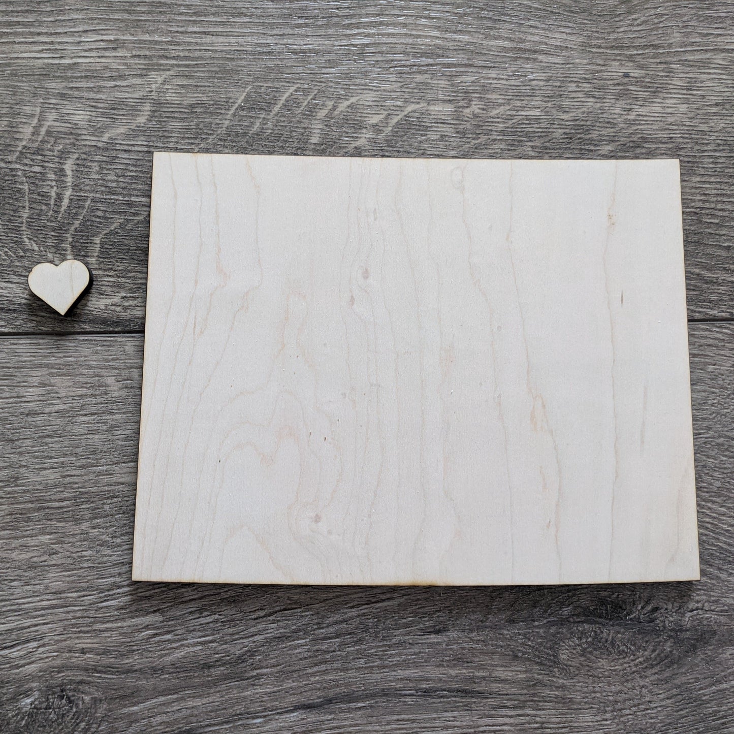 US State Sign with Heart (Unfinished)