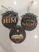 Load image into Gallery viewer, 3 Pack Nativity Ornaments
