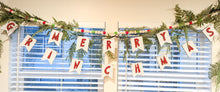 Load image into Gallery viewer, Merry Grinchmas Wooden Pennant Garland Laser Cut
