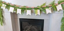 Load image into Gallery viewer, Pink Stripe Wooden Pennant Garland
