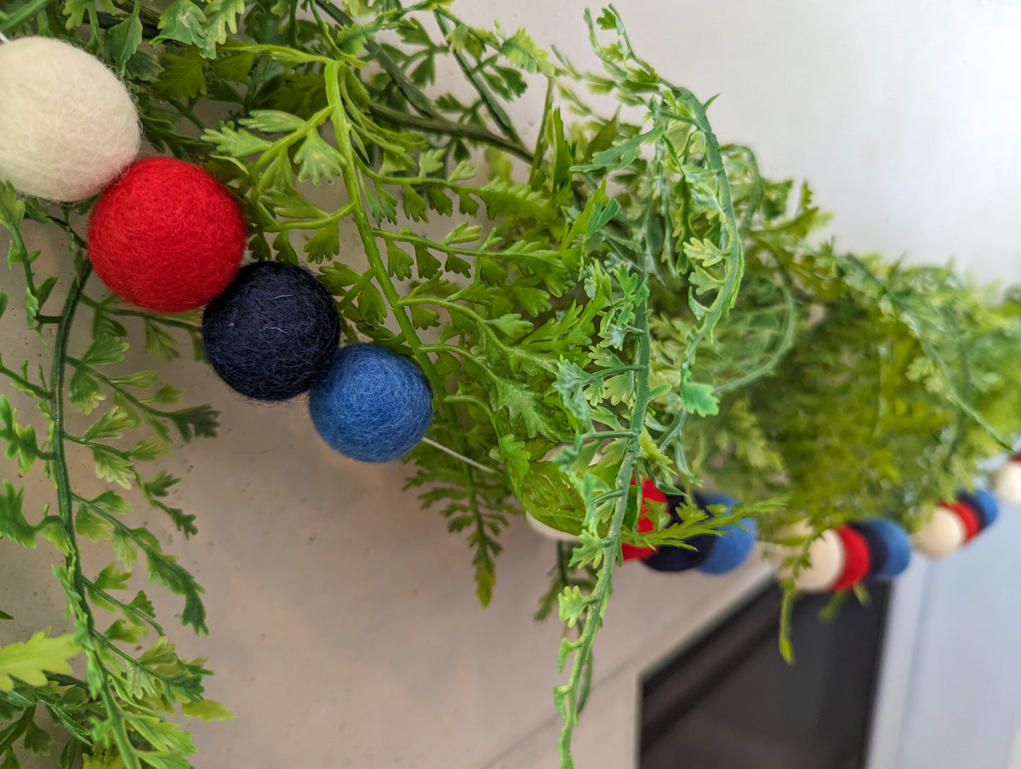 Patriotic Felt Ball Garland