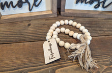 Load image into Gallery viewer, Tiered Tray Mini Wood Bead Garland
