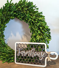 Load image into Gallery viewer, Farmhouse Barbed Wire Cutting Board Sign

