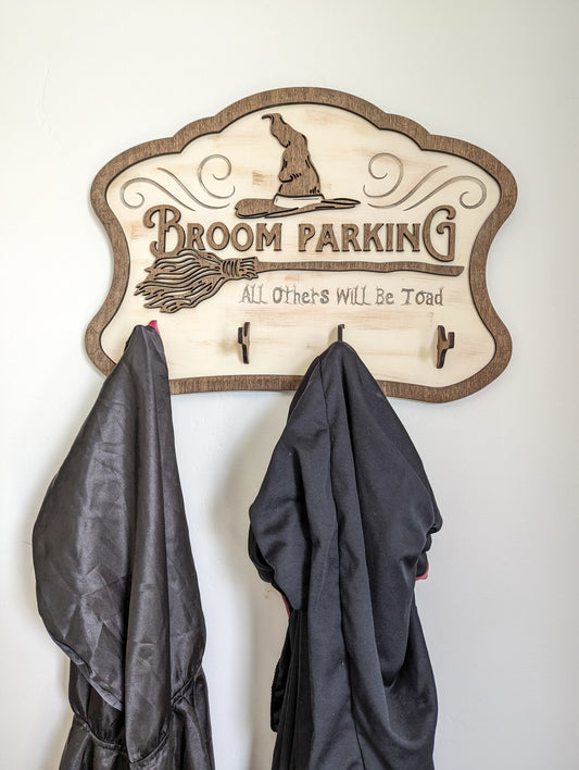 Broom Parking Sign Or Unfinished Sign