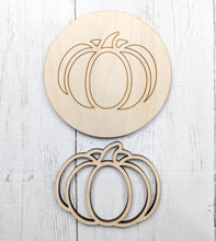 Load image into Gallery viewer, Farmhouse Pumpkin Sign Or Unfinished Craft Kit
