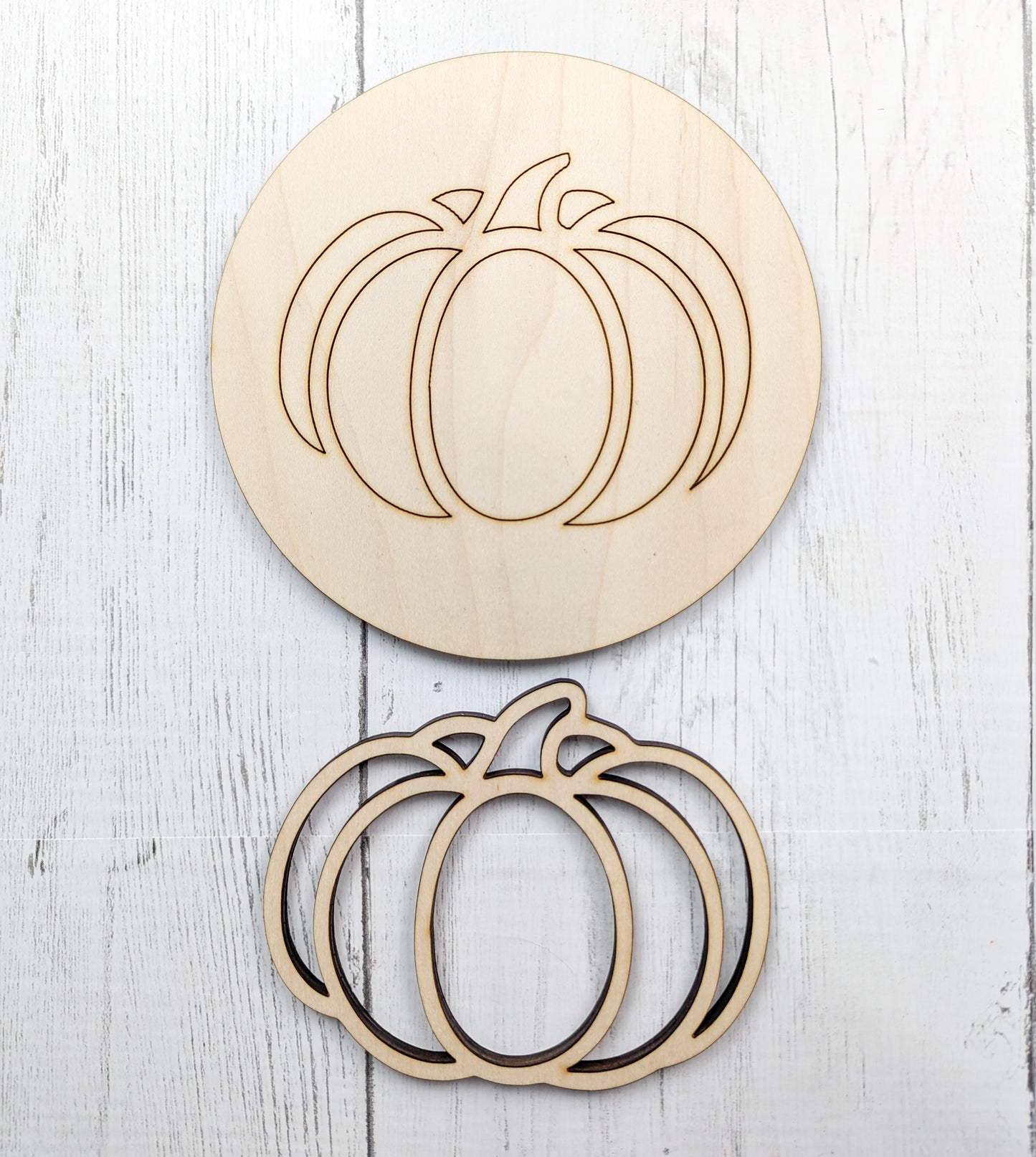 Farmhouse Pumpkin Sign Or Unfinished Craft Kit