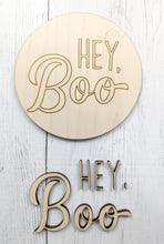 Load image into Gallery viewer, Hey Boo Halloween Sign Or Unfinished Craft Kit
