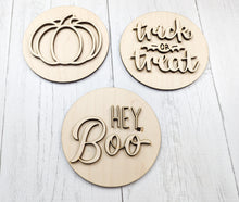 Load image into Gallery viewer, Trick Or Treat Halloween Sign Or Unfinished Craft Kit
