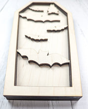 Load image into Gallery viewer, Bat Coffin Laser Cut Sign Or Unfinished Craft Kit
