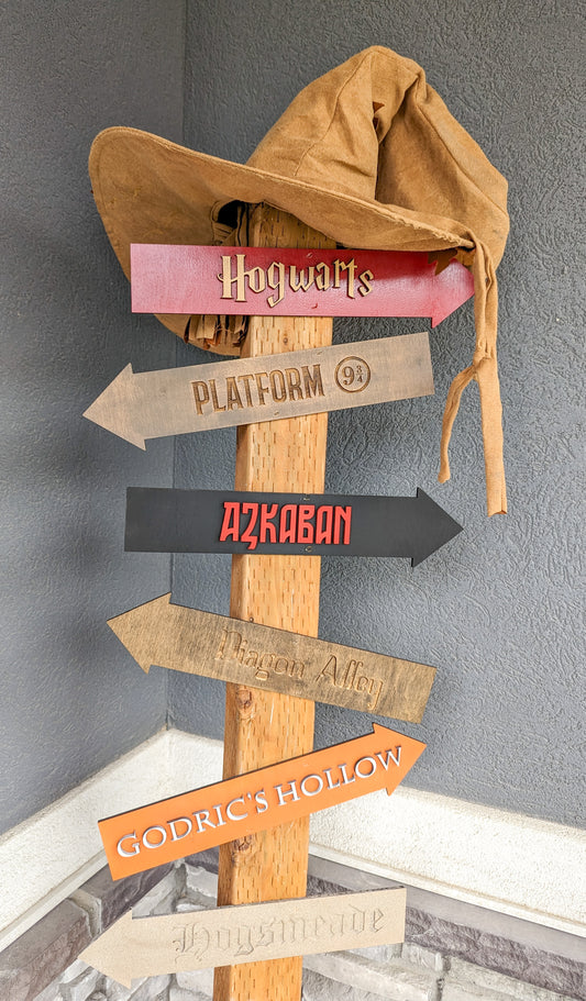 Wizard Direction Sign Or Craft Kit