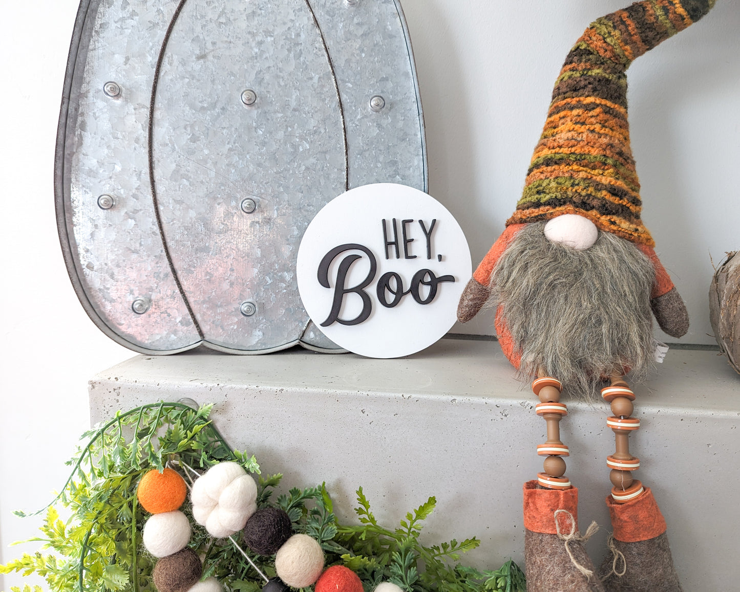 Hey Boo Halloween Sign Or Unfinished Craft Kit
