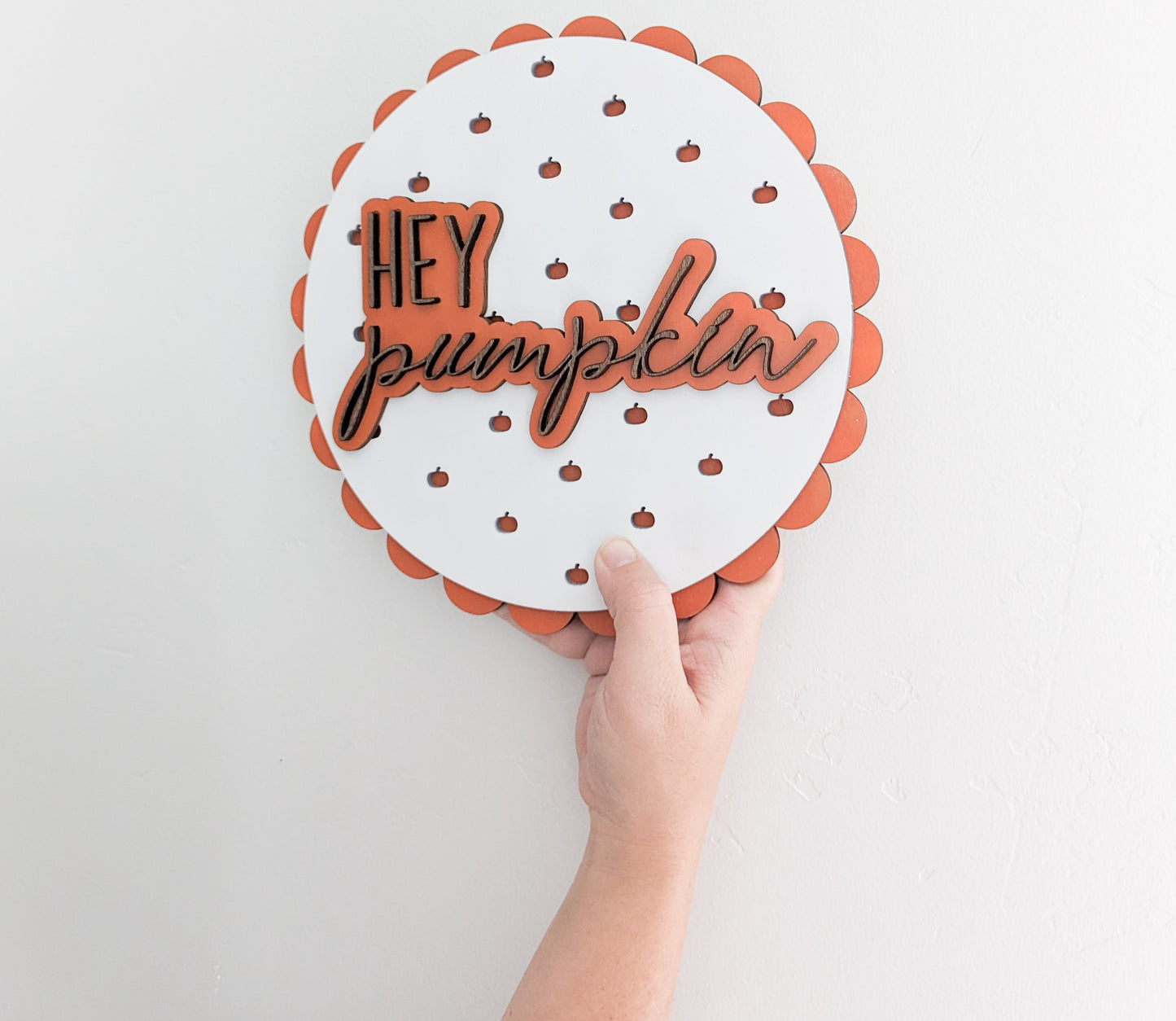 Hey Pumpkin Wooden Sign Or Unfinished Craft Kit