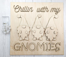 Load image into Gallery viewer, Chillin' with my Gnomies Sign or Craft Kit
