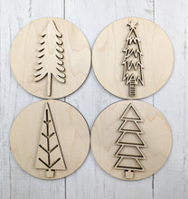 Load image into Gallery viewer, 6 inch Christmas Tree Signs Or Craft Kits
