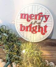 Load image into Gallery viewer, Boho Merry And Bright Sign Or Craft Kit
