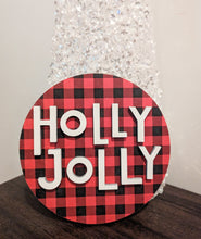 Load image into Gallery viewer, 6in Christmas Signs with Scrapbook Paper Or Craft Kit
