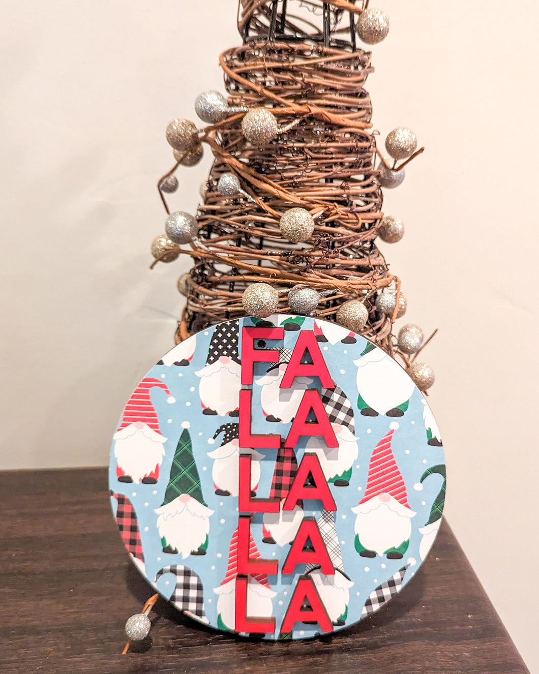 6in Christmas Signs with Scrapbook Paper Or Craft Kit